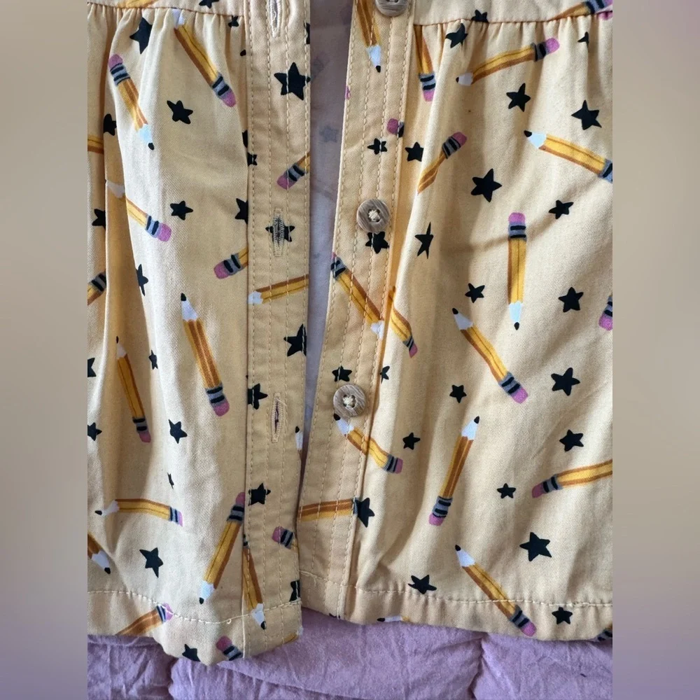 Girls size large (10/12)  school dress with pencils